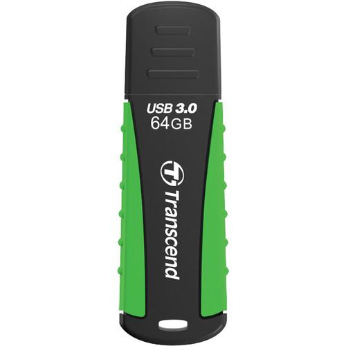 Transcend 64GB JetFlash 810 USB 3.0 Flash Drive (Green/Black)