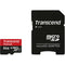 Transcend 64GB Premium microSDXC UHS-I Memory Card with SD Adapter