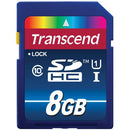 Transcend 8GB SDHC Memory Card Premium Class 10 UHS-I