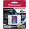 Transcend 8GB SDHC Memory Card Premium Class 10 UHS-I