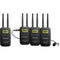 Saramonic VmicLink5 RX+TX+TX+TX Camera-Mount Digital Wireless Microphone System with Three Bodypack Transmitters and Lavalier Mics (5.8 GHz)