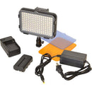 Bescor XT160 Bi-Color LED On-Camera Light with Battery, Charger & AC Adapter