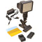 Bescor XT96 On-Camera Light Kit with Battery, Charger, AC Adapter, and Clamp