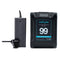 Alpha Series 99Wh V-Mount Li-Ion Battery (Black Color) and D-Tap Pro Charger (2.5A) Kit Battery Kit Indipro 