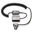 Refurbished Coiled D-Tap to Sony NP-FW50 Type Dummy Battery (24-36", Regulated) a7, a7s, & a7rii Indipro 