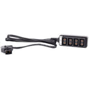Refurbished D-Tap to 4-Way D-Tap Splitter Cable Converter (16", Non-Regulated) Splitter Power Cables Indipro 