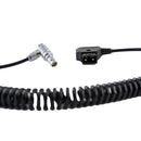 Indipro Coiled D-Tap to 2-Pin LEMO-Type Power Cable for RED KOMODO (12-36")