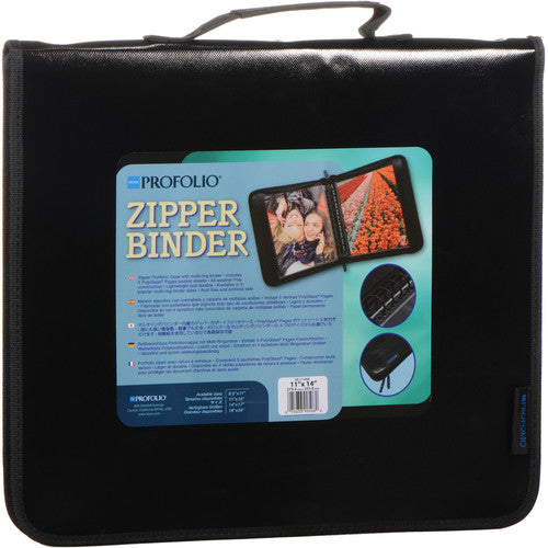 Itoya Zipper Portfolio Case with Multi-Ring Binder (11 x 14")
