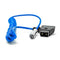 Kondor Blue Coiled D-Tap to BMPCC 6K/4K Power Cable for Blackmagic - Blue