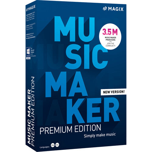 MAGIX Music Maker Premium Edition 2021 (100+ Site License, Download)